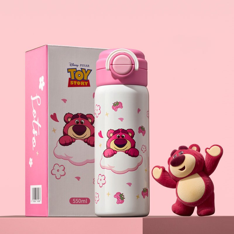 MAIMA 400ml KT Cat Cartoon children leakproof double wall thermos vacuum flasks stainless steel insulated kids water bottle