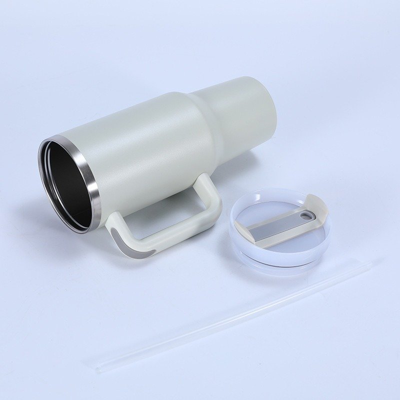 40 oz Tumbler with Handle and Straw Lid Insulated Reusable Stainless Steel Sport Vacuum Flasks