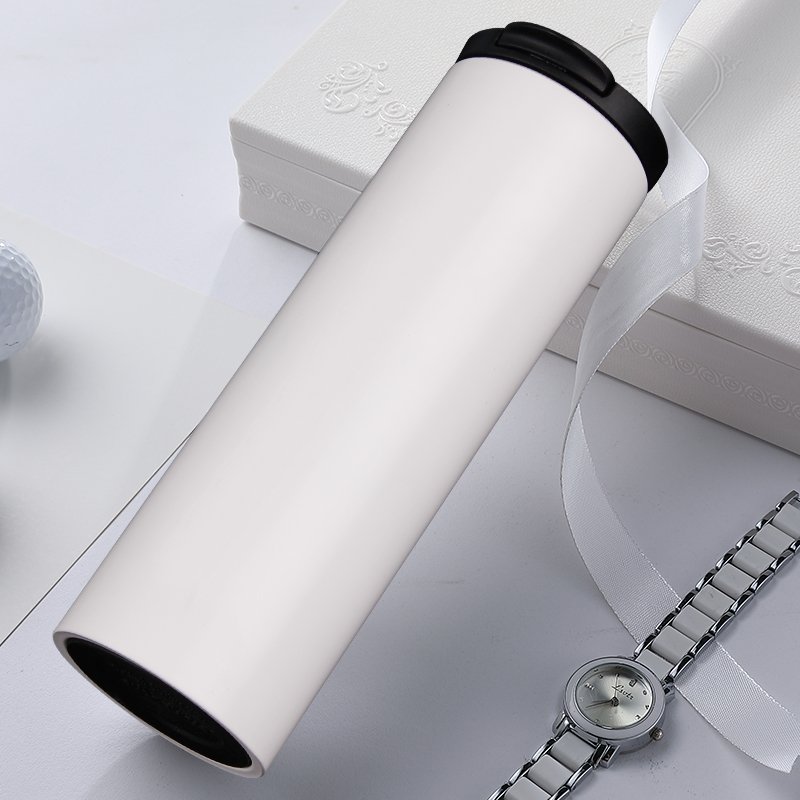 Wholesale Gradient Color Mug 500ML Double Wall 304 Stainless Steel coffee mugs Insulation Vacuum Flask Thermal Cup With Lid
