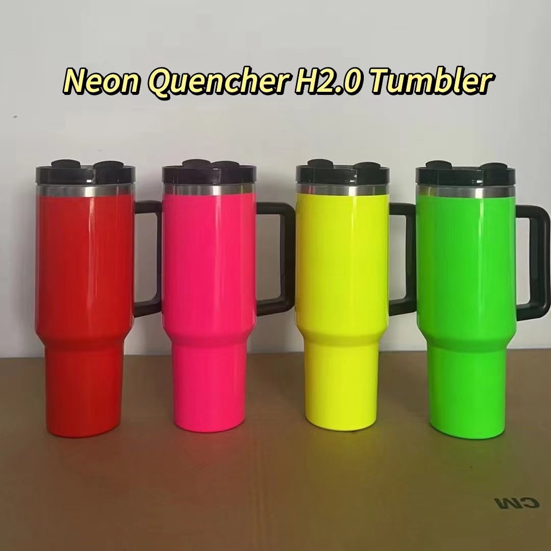 Custom Logo 20oz 30oz Travel Coffee Mug Cup Vasos Termicos Stainless Steel Insulated Termos 40oz Tumbler with Handle Straw