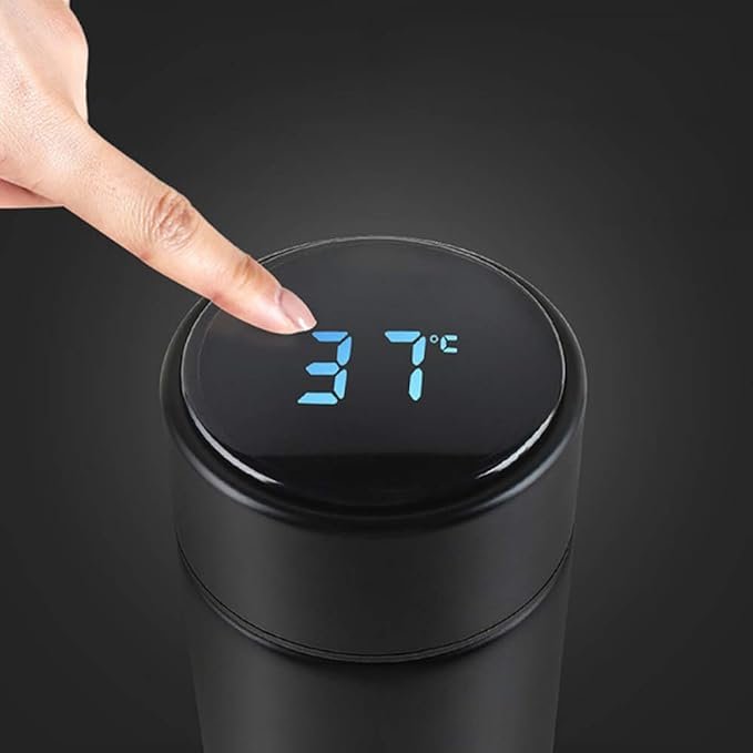Thermos Smart Water Bottle Portable Double Wall Sealed LED Digital Display Stainless Steel Customized Mini Outdoor Sustainable