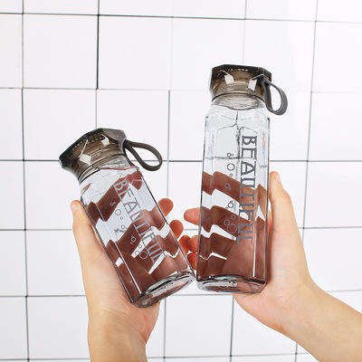 Colorful Wholesale Colorful Glass Water Bottle Frosted Drinkware Cheap Glass Camp Water Bottles