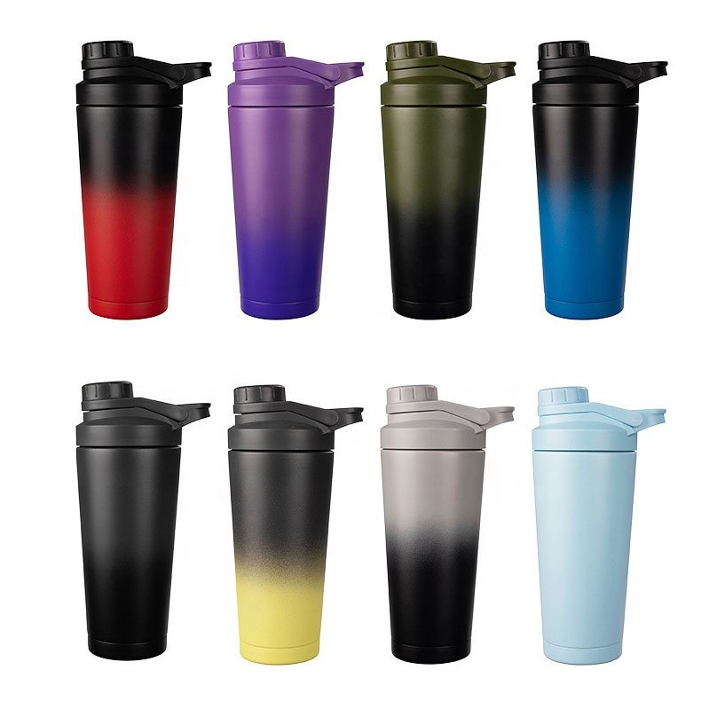 Patented Product New Double Wall Stainless Steel Water Bottle Shakes Protein Bottles Shaker