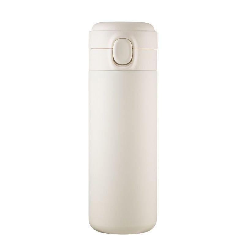 2023 Portable Stainless Steel Car Water Cup Thermos Vacuum Cup Bouncing Lid Straight Minimalist Sports Water Drinking Flasks