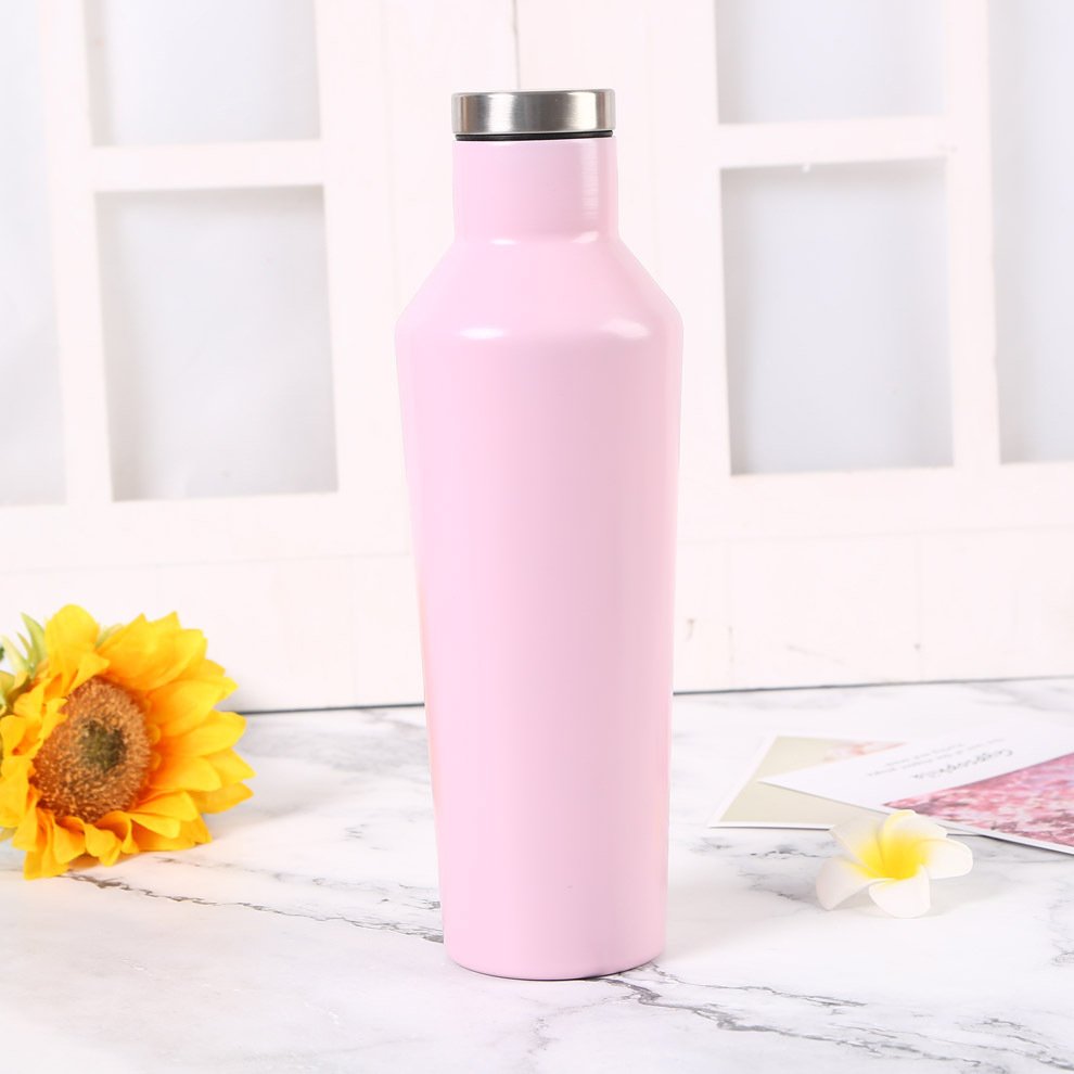 Custom Logo Color Design Package Hot Selling 550ML Double Wall Stainless Steel Thermos Vacuum Flask Red Wine Water Bottle