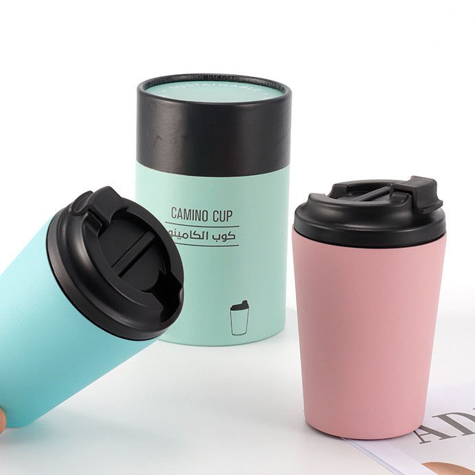 Custom Logo 12oz Tumbler Camino Cups Vacuum BIno Cup 350ml Double Wall Stainless Steel Travel Coffee Mug