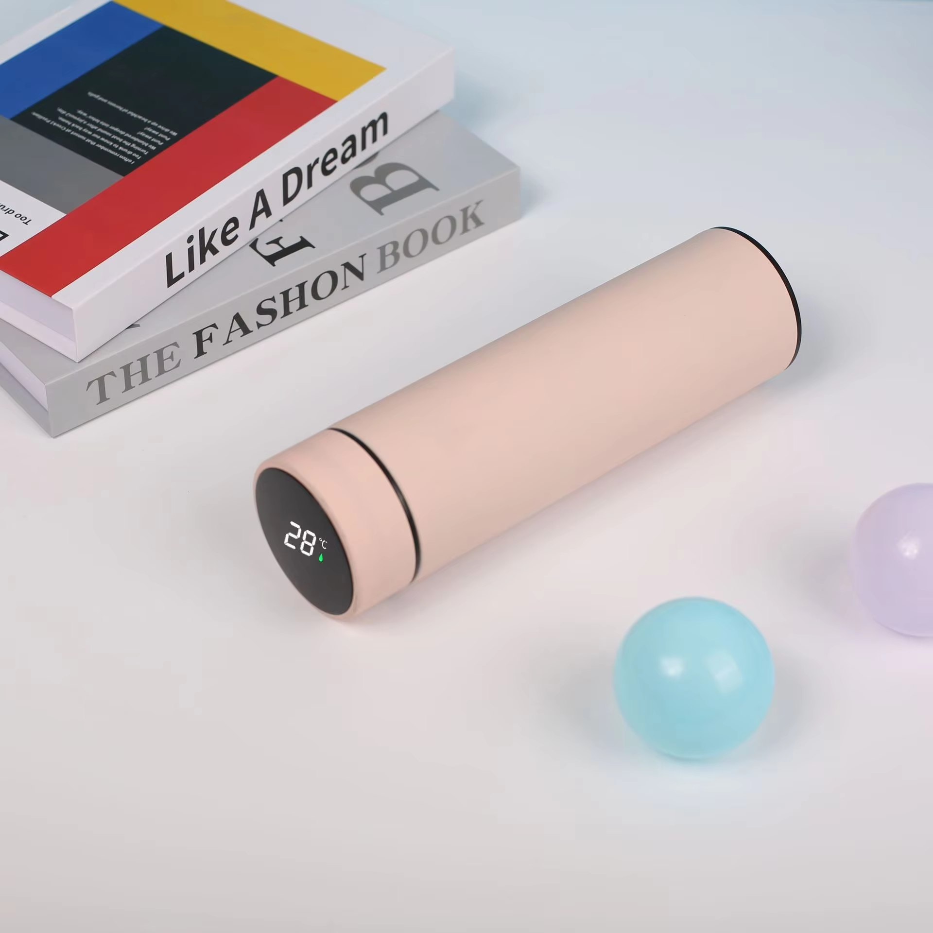 Lakuna 500ML Customized Smart Thermos Cup 304 Stainless Steel Intelligent Cup Water Bottle Thermos Vacuum Flask Business Gift