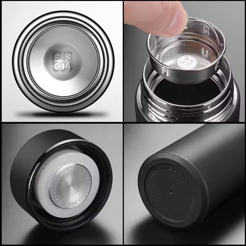 Lakuna 500ML Customized Smart Thermos Cup 304 Stainless Steel Intelligent Cup Water Bottle Thermos Vacuum Flask Business Gift