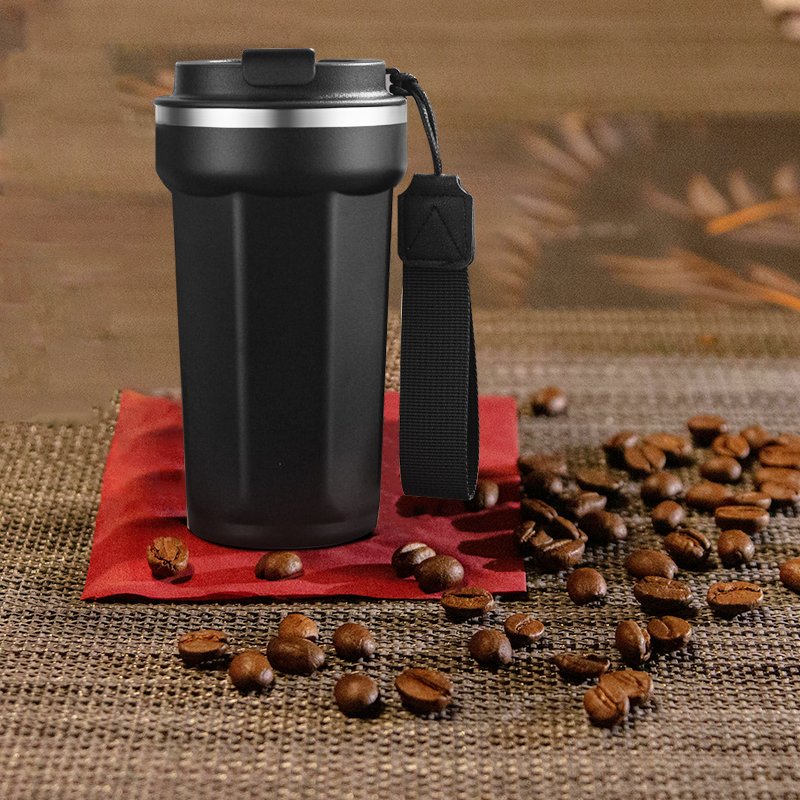 Double Wall Stainless Steel 12oz 17oz Vacuum Flask Thermal Tumbler Coffee Cup Keep Portable Insulated Thermos Coffee Travel Mug