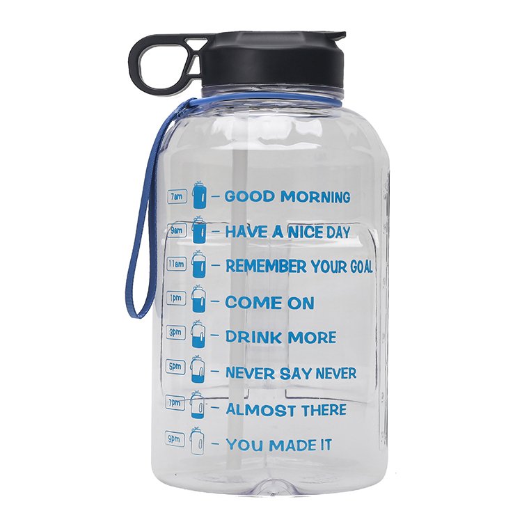 Motivational 128 oz Water Jug 1 Gallon Water Bottle with Straw & Handle for Gym Yoga Hiking Climbing
