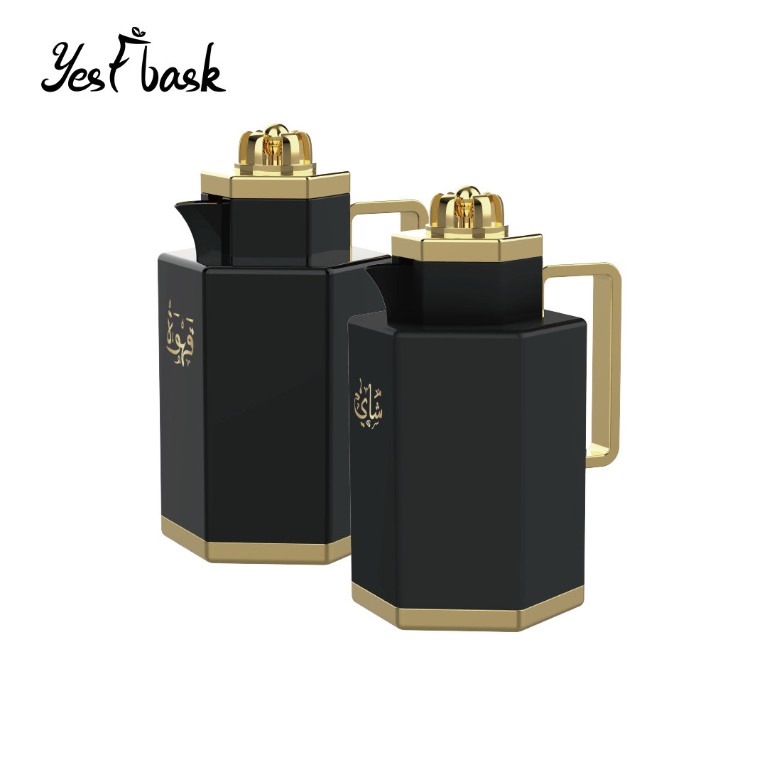 Arabic Dubai Style Body with pattern Glass Liner Vacuum Jug Insulated Flask