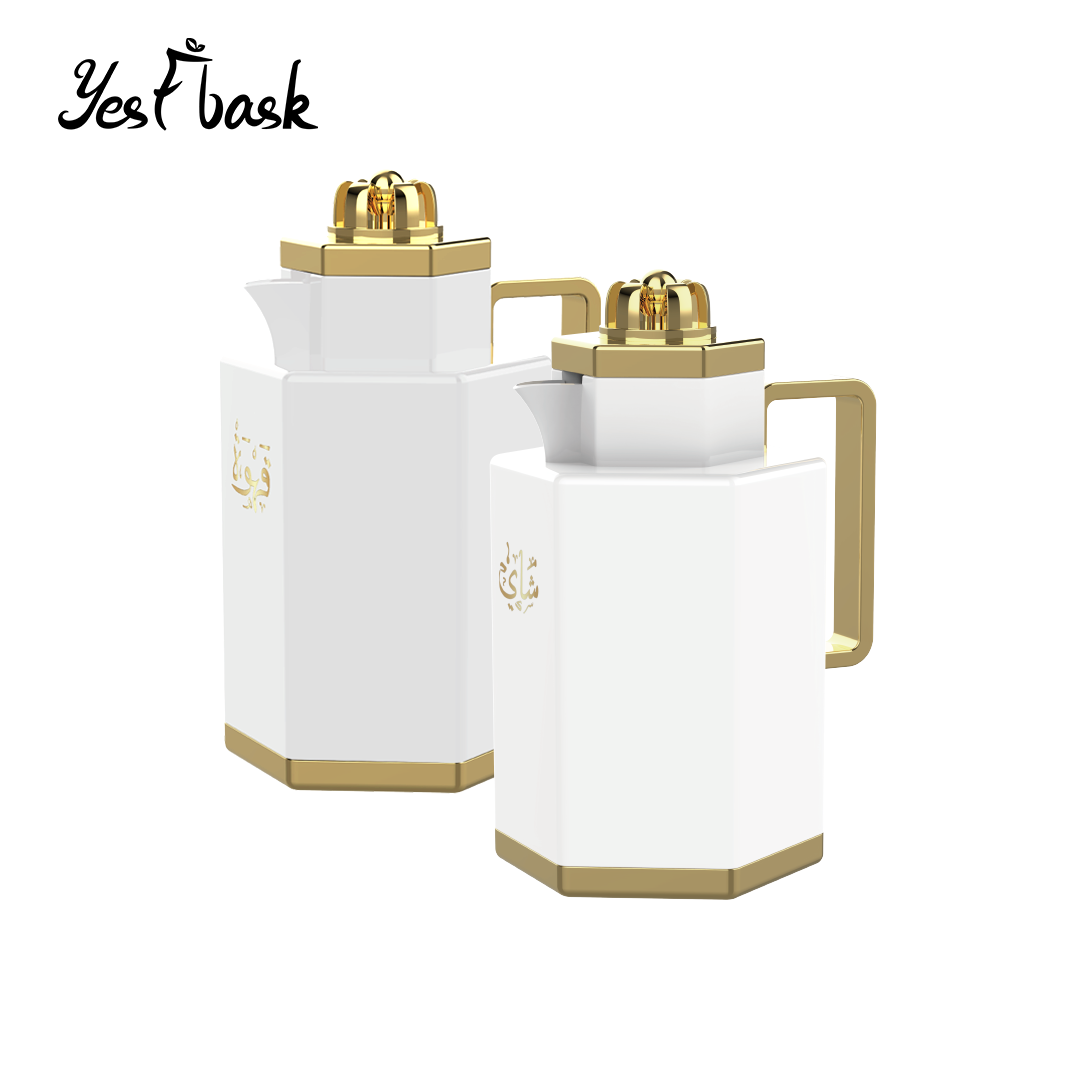 Arabic Dubai Style Body with pattern Glass Liner Vacuum Jug Insulated Flask