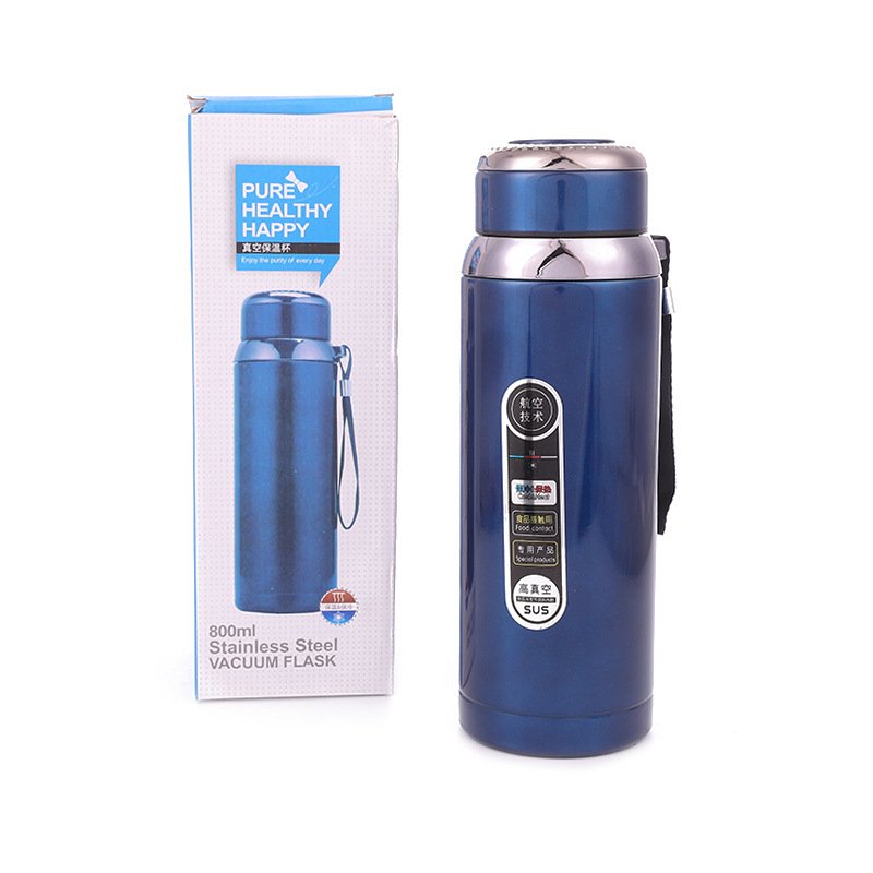 GZYSL 600ml 800ml 1000ml Stainless Steel Portable Travel Water Bottle Insulated Vacuum Thermo Flask Tea Cup Thermos with Filter