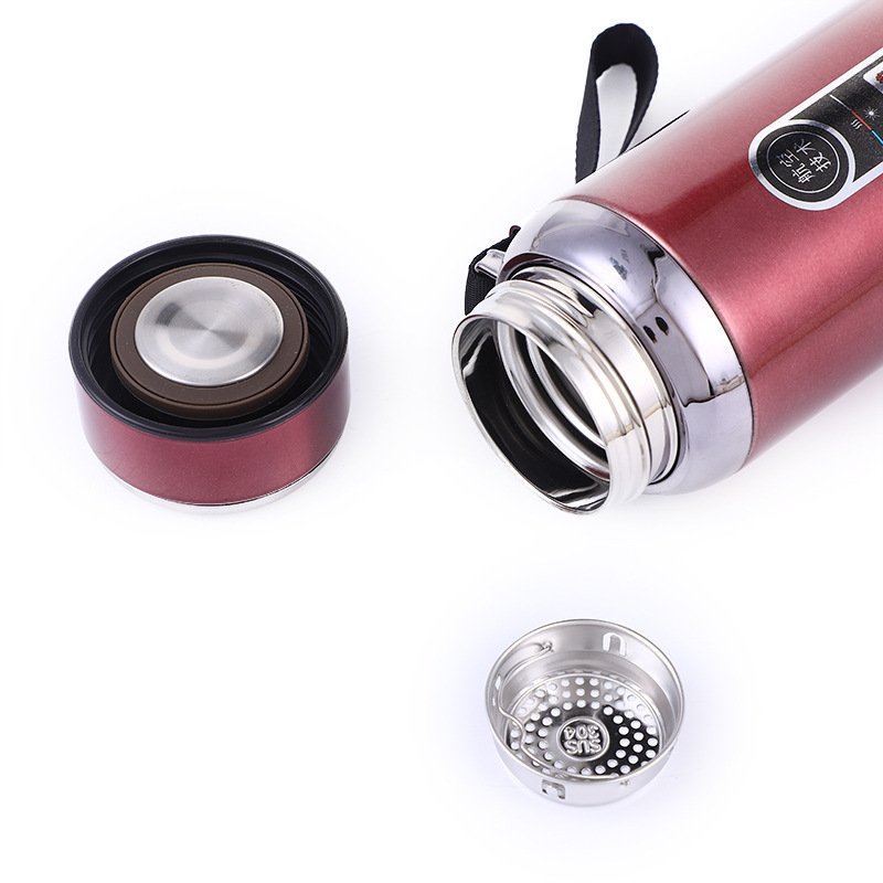 GZYSL 600ml 800ml 1000ml Stainless Steel Portable Travel Water Bottle Insulated Vacuum Thermo Flask Tea Cup Thermos with Filter
