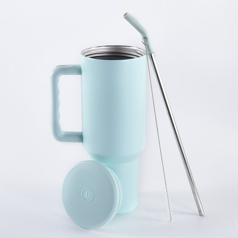 Wholesale 40oz Large Capacity Double Wall Stainless Steel 40 Oz Travel Reusable Vacuum Insulated Water Bottle With Straws