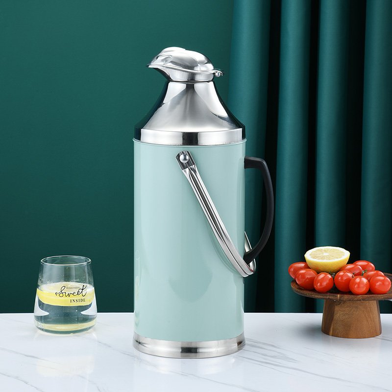 High capacity stainless steel kettle vacuum insulation flask 2.0/3.2l coffee thermos colorful water bottle