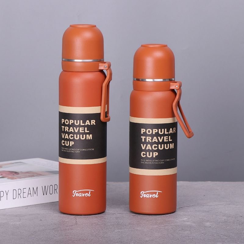Zogifts Camping Vacuum Flask Water Bottle Tea Coffee Thermo Insulated Stainless Steel Cups Double Wall Tumblers With Lid