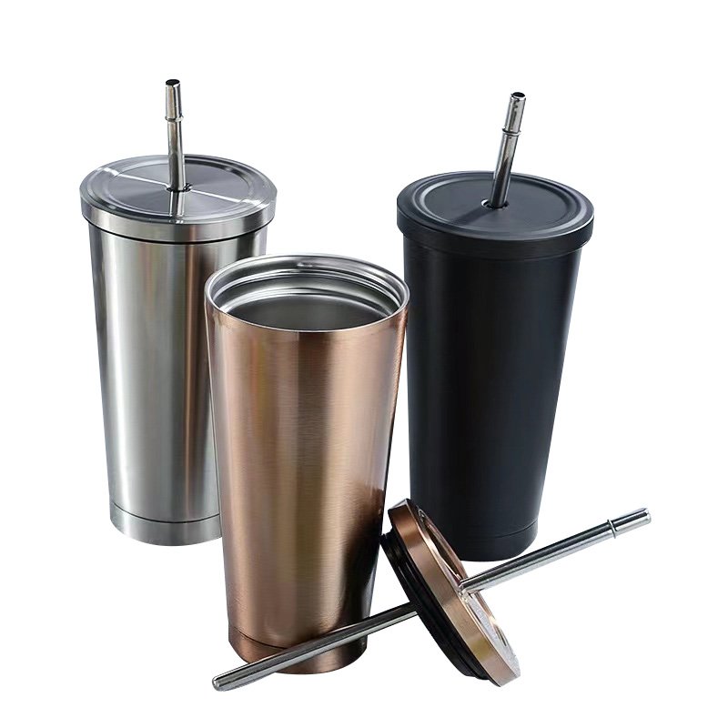304 double wall stainless steel straw cup big brand the same classic vacuum ice cup cold beer