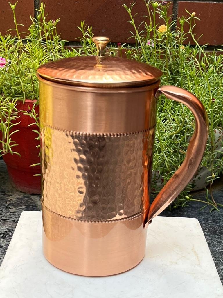 Copper jugs and mugs