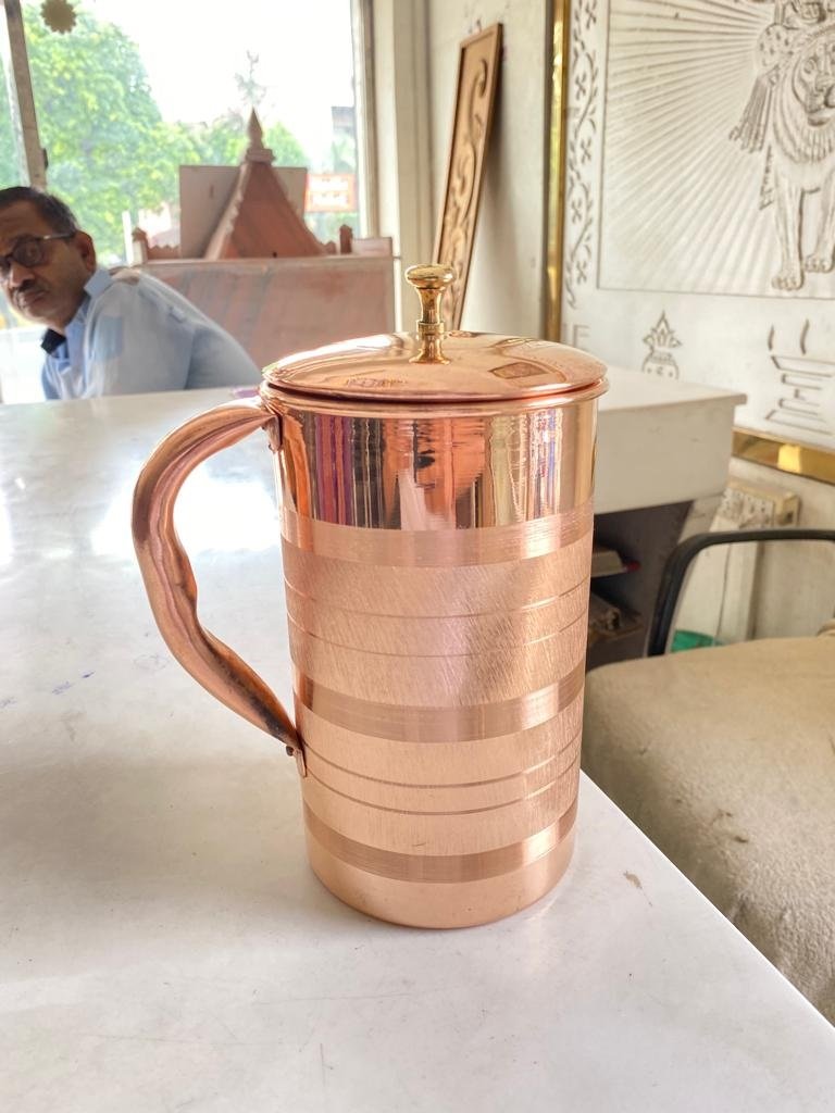 Copper jugs and mugs