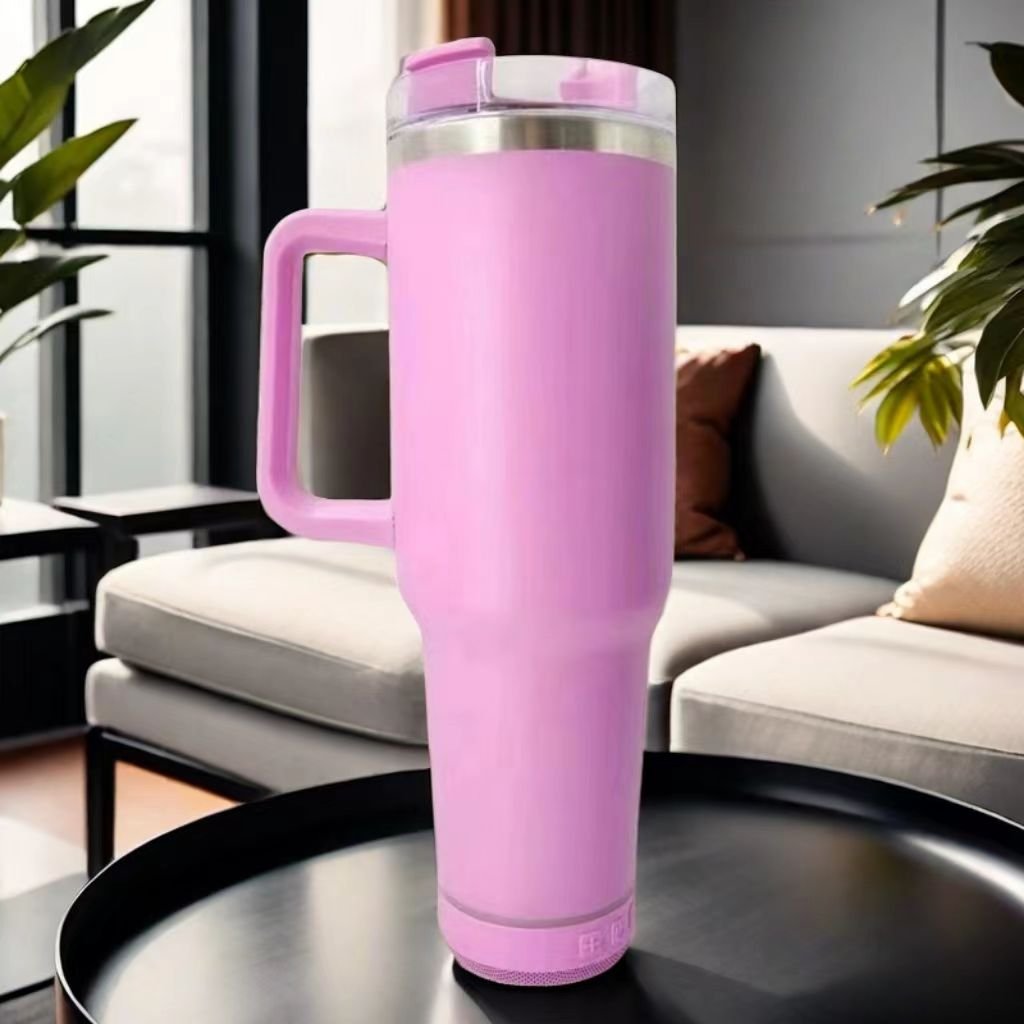 Usb Music Cup Double Wall Stainless Steel Skinny Straight 40 Oz Bluetooth Speaker Office Vacuum Flasks & Thermoses Modern 1 Pcs