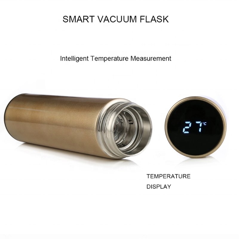 Best Sale Double Wall 304 Stainless Steel Smart Vacuum Insulated Water Bottle With LED Temperature Display