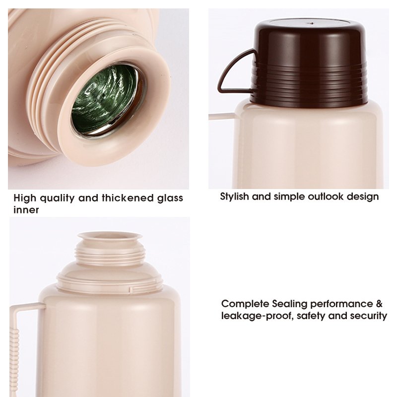 SUNLIFE Fast Delivery 1.2L PP Material Body White Glass Liner Refill Daydays Vacuum Flask