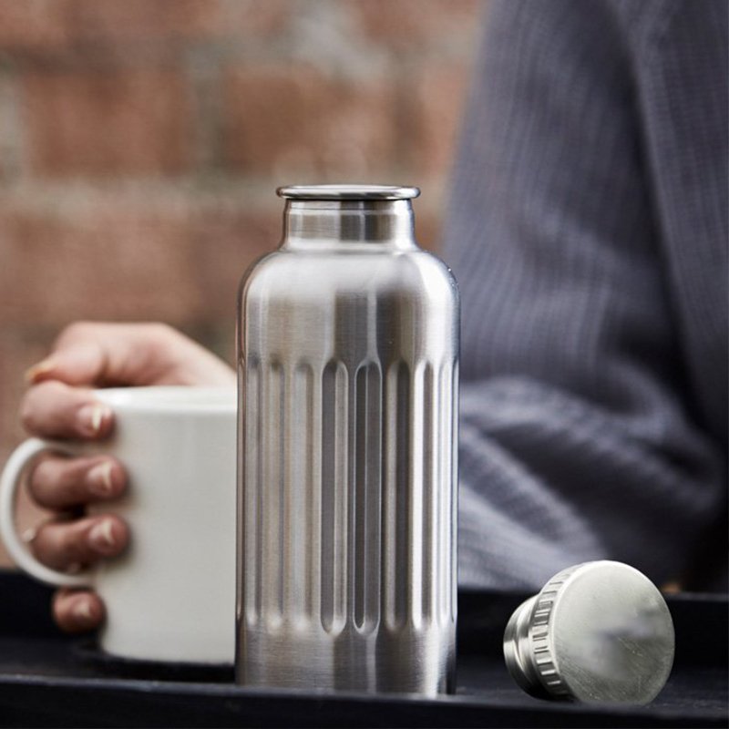 New Retro Design Custom Food Grade Doubl Wall 18/8 Stainless Steel Cycling Thermos Vacuum Bottle Flask