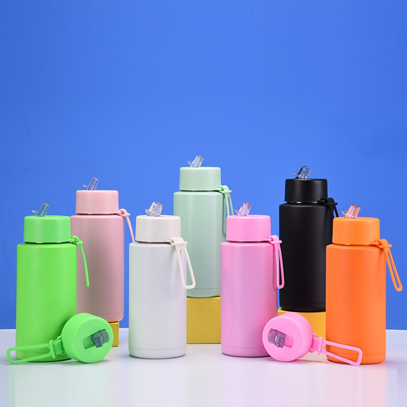 double insulated water bottles insulated 1000ml ecofriendly custom double wall with straw bottle sublimation bottles 32oz drink