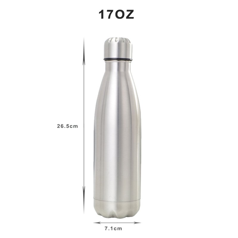 Wholesale 500ml 750ml 1000ml stainless steel insulated vacuum flasks water bottle custom made sport water bottle bulk