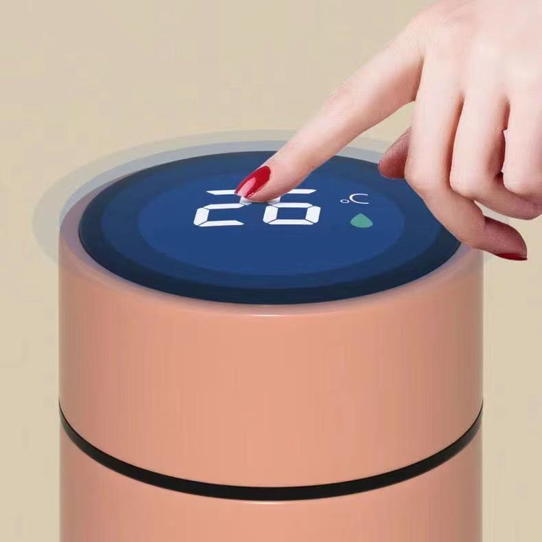 Custom Logo 500ml Smart Led Temperature Display Stainless Steel Termo Digital Vacuum Flask Insulated Temperature Smart Thermos