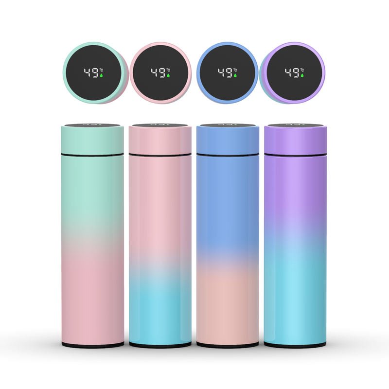 New Smart Business Temperature Display Stainless Steel Vacuum Flask & Thermoses Cup Custom Water Bottle With Temperature Display