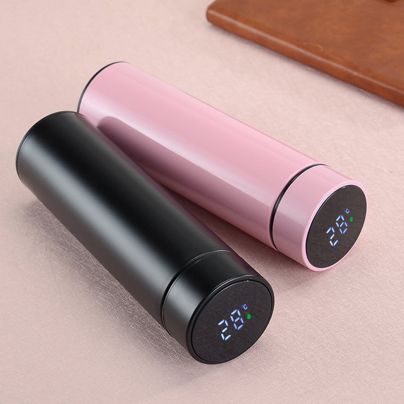 New Smart Business Temperature Display Stainless Steel Vacuum Flask & Thermoses Cup Custom Water Bottle With Temperature Display
