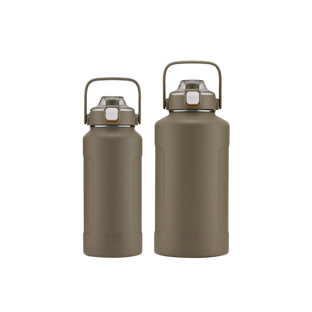 HAERS Outdoor 304 stainless steel vacuum insulated technology wholesale vacuum flask water bottle with filter and straw
