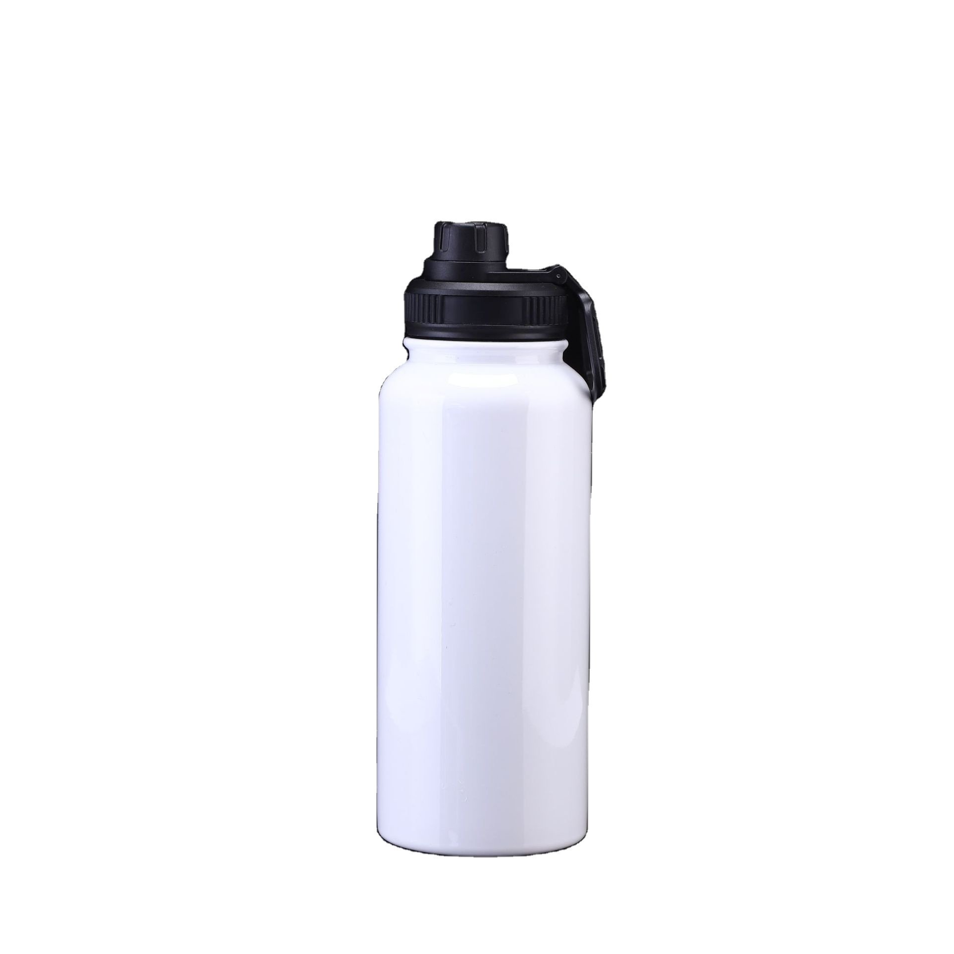 Sublimation Blank Sports Water Bottles Wide Mouth Stainless Steel Vacuum Flasks With Lids For Tumbler Press Machine Sublimation