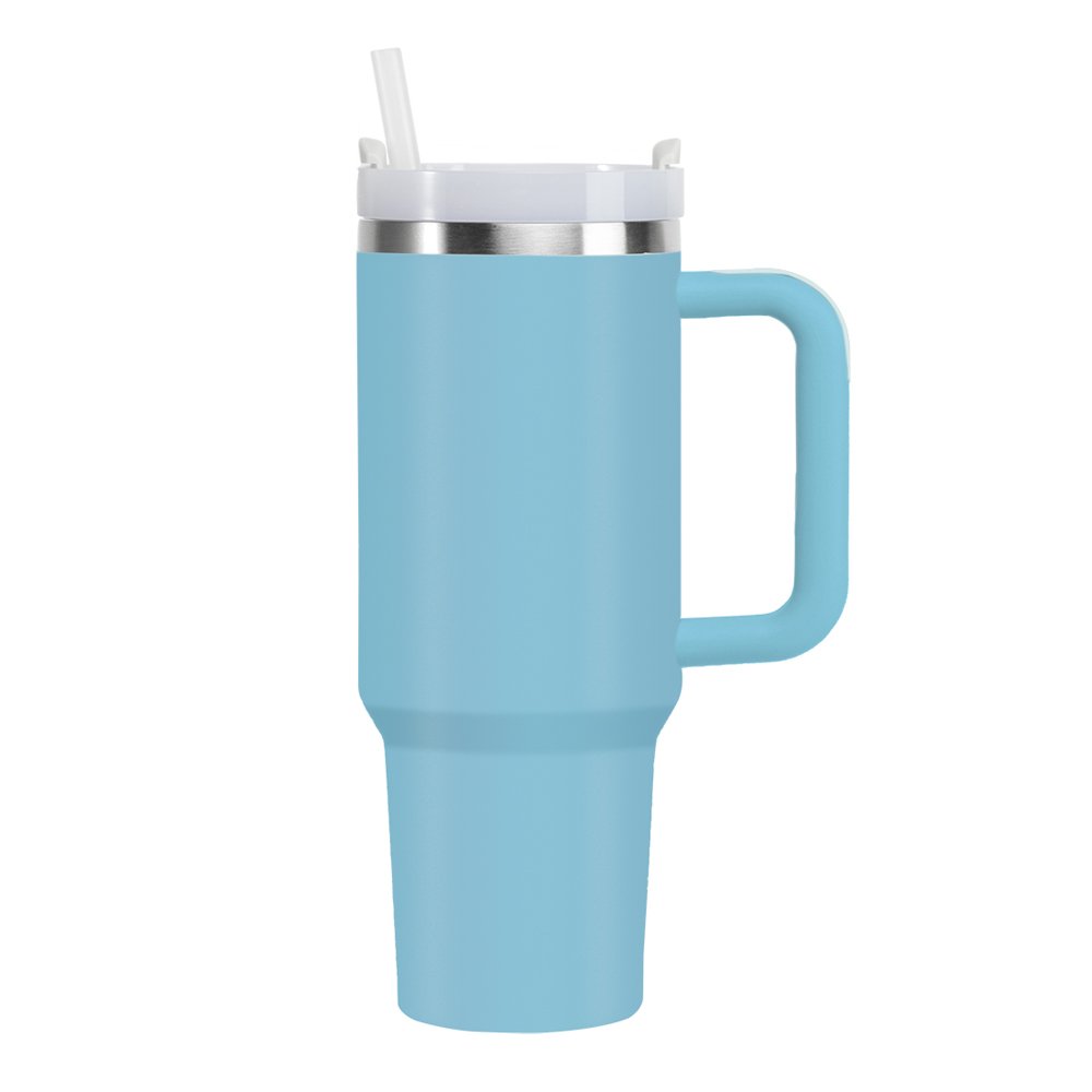 Adventure Outdoor Travel Car Mug 40 oz Tumbler With Handle And Straw