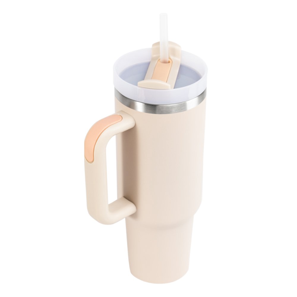 Adventure Outdoor Travel Car Mug 40 oz Tumbler With Handle And Straw