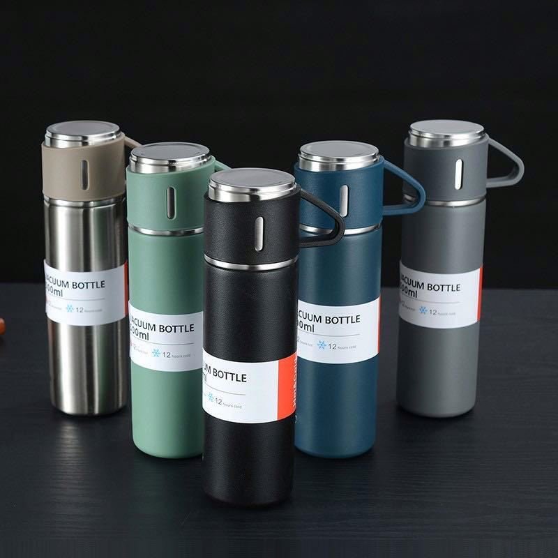 Corporate Business Stainless Steel Vacuum Flask Thermos Mug Gift Set