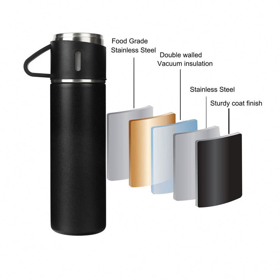 Corporate Business Stainless Steel Vacuum Flask Thermos Mug Gift Set