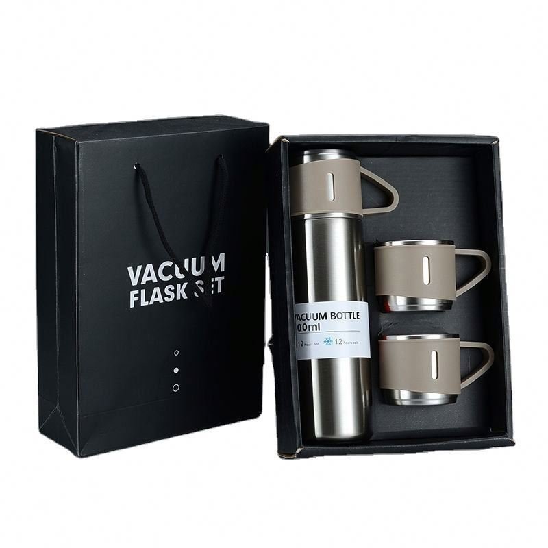 Corporate Business Stainless Steel Vacuum Flask Thermos Mug Gift Set