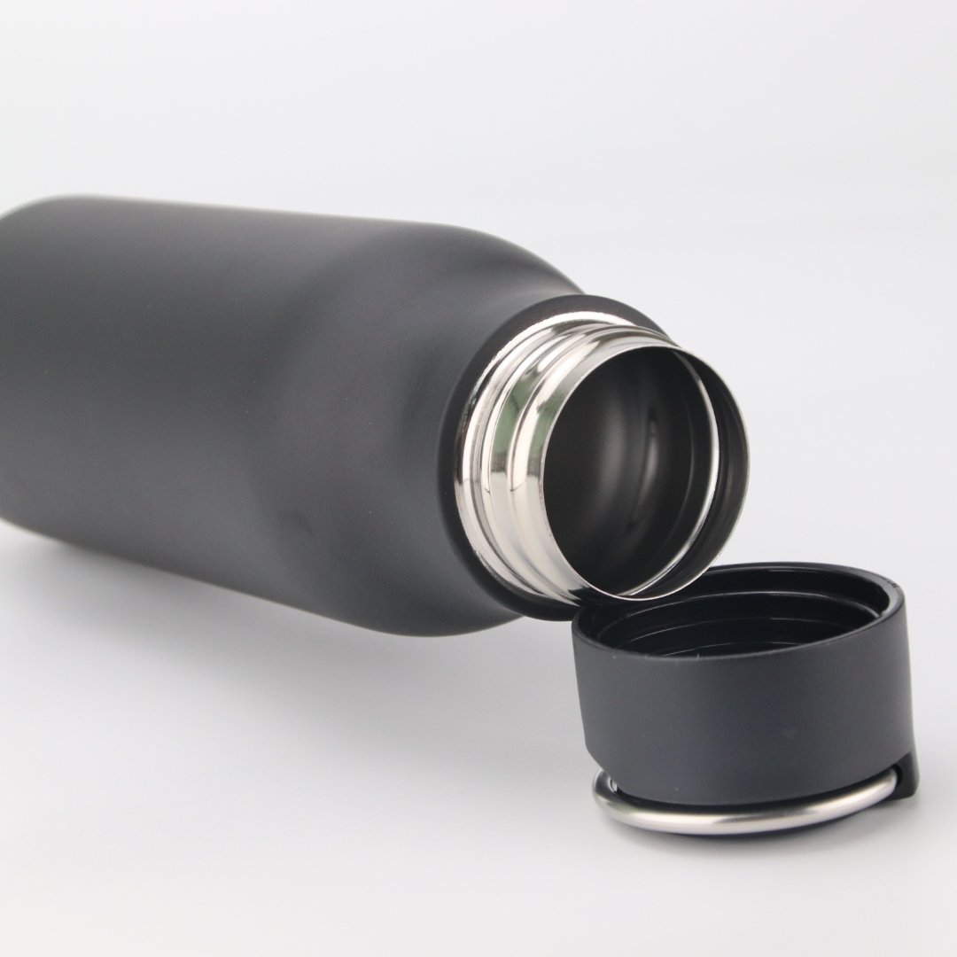 Customized Hide Stainless Handheld vaccum flask Sports Water Bottle Flask Double Wall Stainless Steel Water Bottles