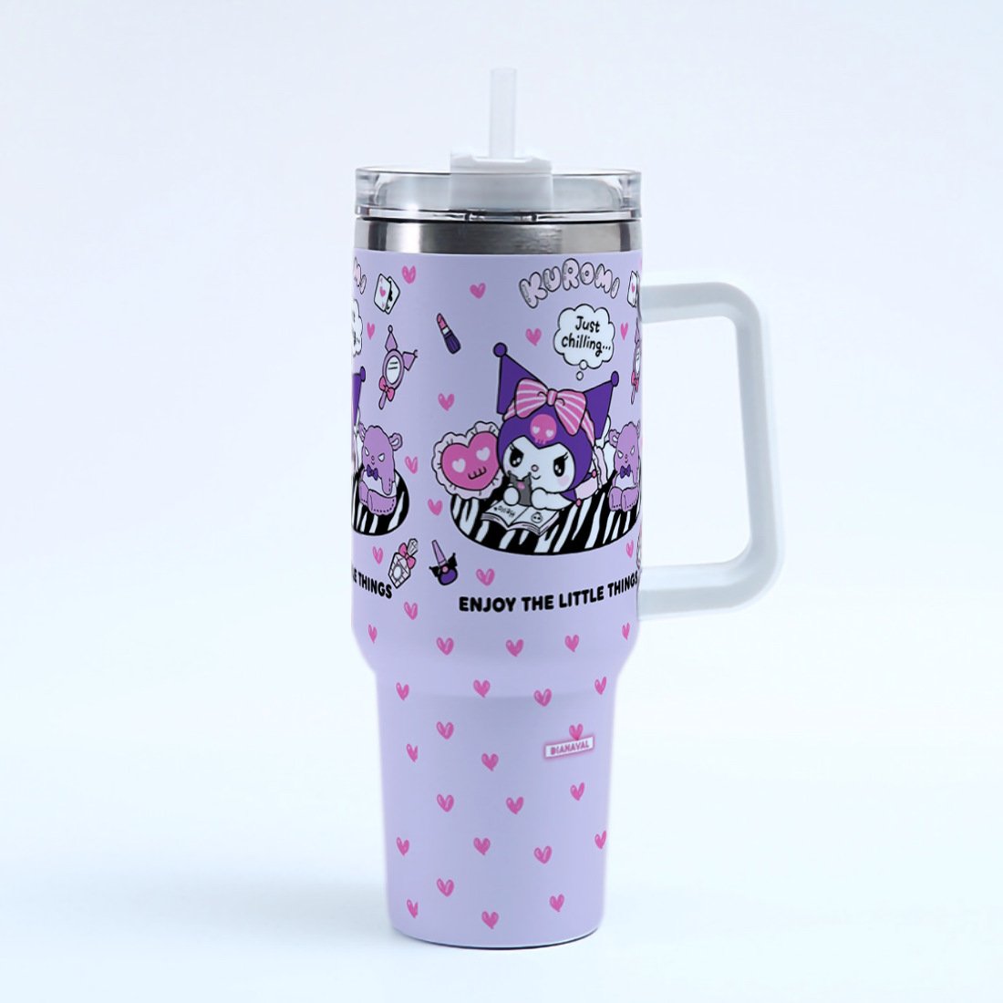 Ruunjoy Cute Anime Sanrioed Hello Kt 40oz With Handle Kid Water Stainless Steel Water Bottle Insulated Hot Mug Vacuum Coffee Cup