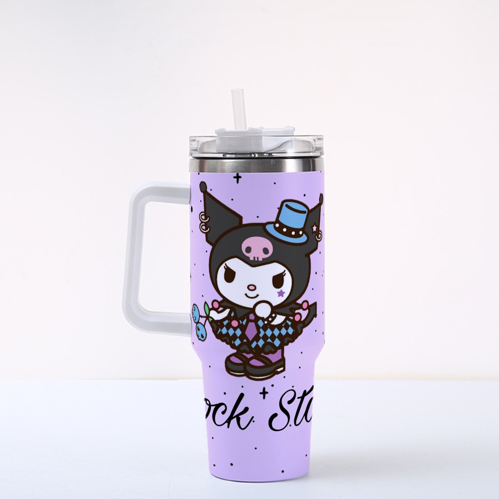 Ruunjoy Cute Anime Sanrioed Hello Kt 40oz With Handle Kid Water Stainless Steel Water Bottle Insulated Hot Mug Vacuum Coffee Cup