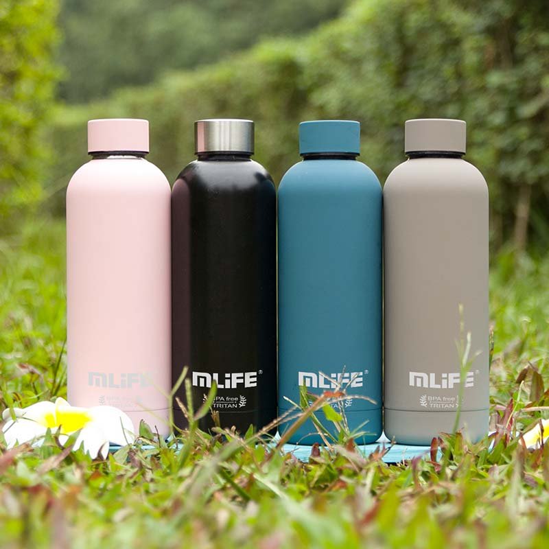750ml BPA free thermal metal water bottle Double Wall Vacuum insulated Travel Sport Water Bottle stainless steel vacuum flask