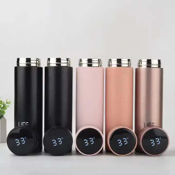 Intelligent Vacuum Flasks Stainless Steel Smart Water Bottle Led Temperature Display Thermal Bottle
