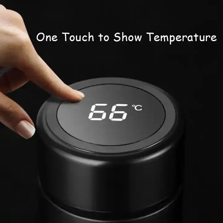Intelligent Vacuum Flasks Stainless Steel Smart Water Bottle Led Temperature Display Thermal Bottle