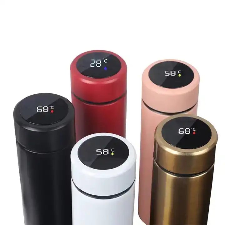 Intelligent Vacuum Flasks Stainless Steel Smart Water Bottle Led Temperature Display Thermal Bottle