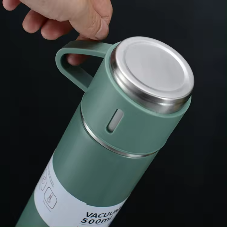 Unique Design Coffee Stainless Steel Vacuum Flask Set Thermos Vacuum Flasks Gift Box Set