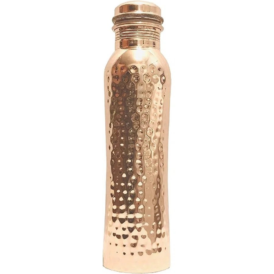 Good Quality Hammered 35 Oz Drinkware Water Bottle Set Pure Copper Water Bottle From S R Exports