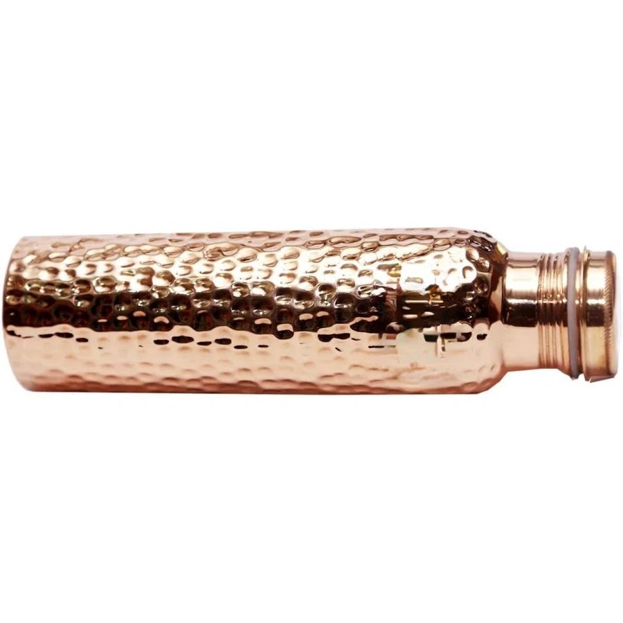 Good Quality Hammered 35 Oz Drinkware Water Bottle Set Pure Copper Water Bottle From S R Exports